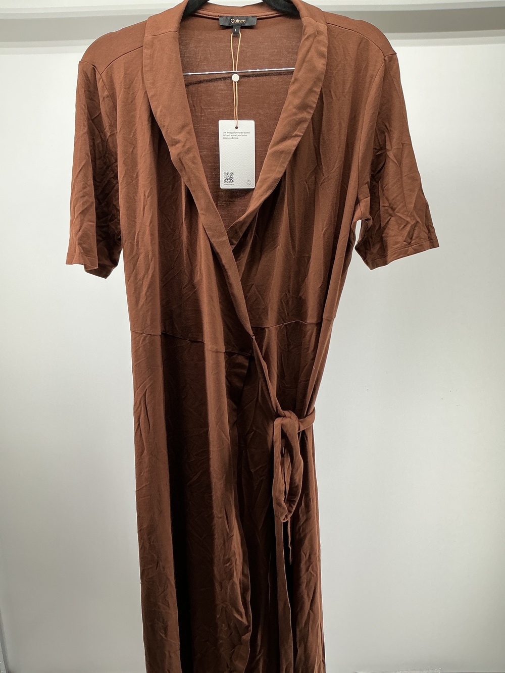 Tencel Jersey Midi Wrap Dress